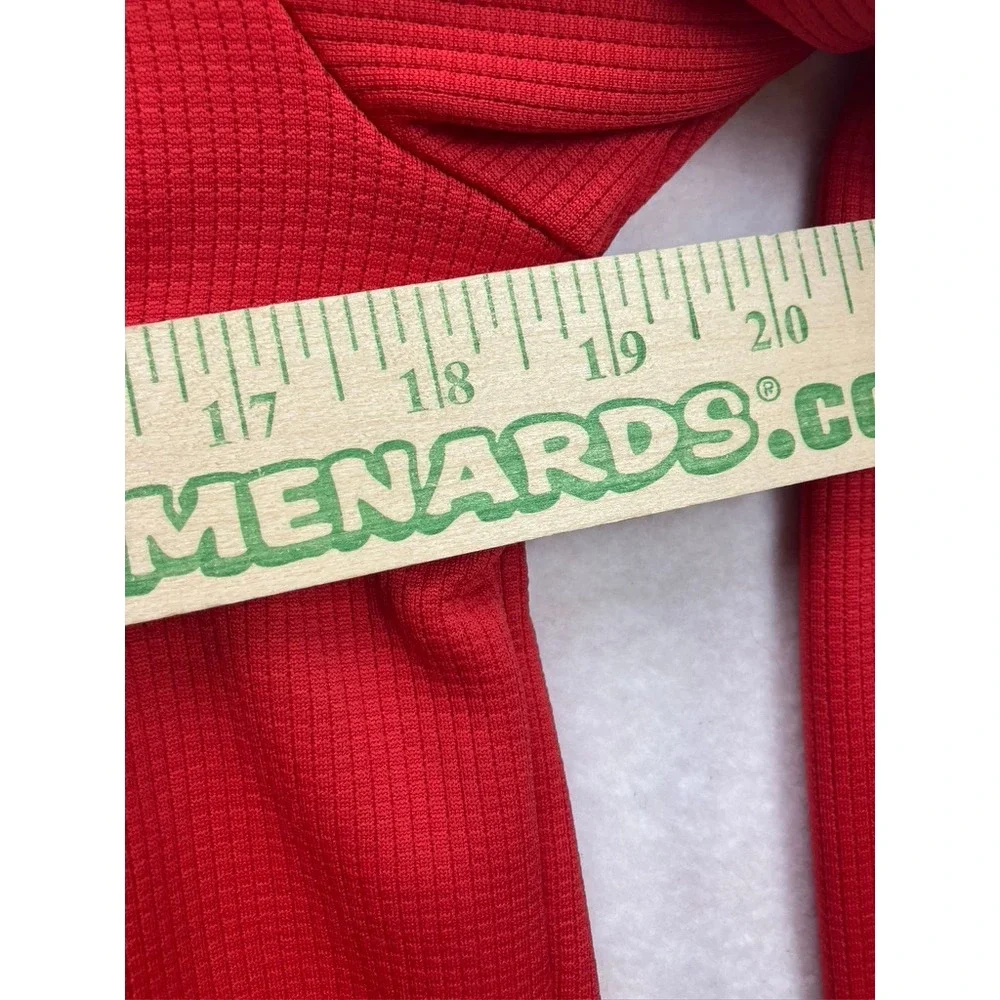 Adidas Men's Red 1/4 Zip‎ Long Sleeve Athletic Training Jacket Size S